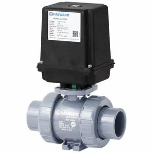 HAYWARD EATBH105STE Actuated Ball Valve, 1/2 Inch Pipe Size, 250 PSI, 120 VAC, PTFE Seat | CR3TUZ 797ZF8