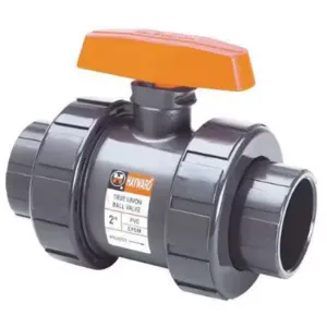 HAYWARD TBH1037A0SV0000 PVC Socket Ball Valve, Locking Lever, 3/8 Inch Pipe Size | CD3MGF 466H45