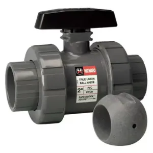 HAYWARD TBH1125ASTV0Z00 Ball Valve, Socket x Thread, Locking Lever, 1-1/4 Inch Pipe Size | CD3VLR 466J62