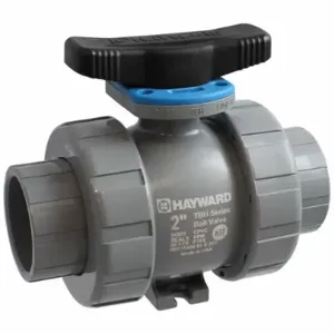 HAYWARD TBH1250A0TV0Z00 Ball Valve, 2 1/2 Inch Pipe, 2 1/2 Inch Tube, 235 PSI, Thread, PVC, PVC | CR3TXE 797ZL1