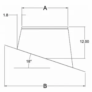 HEATFAB 5481CI Seal Component, Flat/Pitched Roof, Square Base, 3 Inch Max Pipe | CR3UBA 787EA7