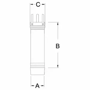 HEATFAB 9402-316 Seal Component, 10 1/2 Inch Length, Stainless Steel, Stainless Steel, Stainless Steel | CP4LUC 787EE2