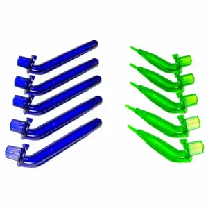 HEATHROW SCIENTIFIC 120793 Lab Drying Rack Pegs, 10 Pegs, ABS Plastic, Green/Blue, 10 PK | CR3UER 784GM6