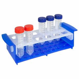 HEATHROW SCIENTIFIC 120817 Tube Rack, Holds 20 Test Tubes, BencHeightop, Autoclavable, Polypropylene, Clear | CR3UHG 784GM3