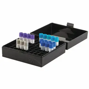 HEATHROW SCIENTIFIC HS120043 Rectangular Storage Box, Holds Tubes, Vials, 2-13/64 x 6 x 6 Inch Size | CE9QQB 55PT29