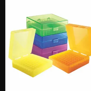 HEATHROW SCIENTIFIC HS120044 Rectangular Storage Box, Holds Tubes, Vials, 2-13/64 x 6 x 6 Inch Size | CE9QQC 55PT30