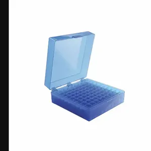 HEATHROW SCIENTIFIC HS120201 Rectangular Storage Box, Holds Tubes, Vials, 2-13/64 x 6 x 6 Inch Size | CE9QQD 55PT31