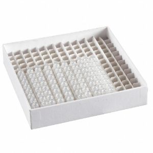 HEATHROW SCIENTIFIC HS120220 Gefrierbox für kryogene Fläschchen, Karton, weiß, 1.60 Zoll Höhe, 5.20 Zoll Breite | CF2KEG 55PT59