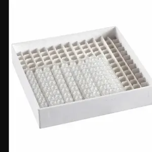 HEATHROW SCIENTIFIC HS120220 Cryogenic Vial Freezer Box, Cardboard, White, 1.60 Inch Height, 5.20 Inch Width | CF2KEG 55PT59