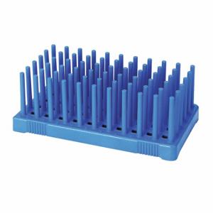 HEATHROW SCIENTIFIC HS24311B Test Tube Rack, Holds 50 Test Tubes, BencHeightop/Countertop, 50 Compartments, 2 PK | CR3UGZ 56HW13