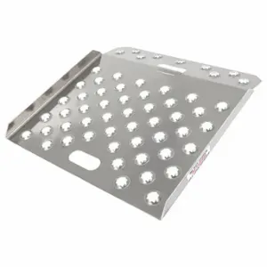 HEAVY DUTY RAMPS Q7895 Curb Ramp, Aluminum, 750 Lb Load Capacity, 27 Inch Lg, 27 Inch Width, Silver | CR3UQW 55JG63