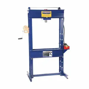 HEIN WERNER HW93301 Hydraulic Press, Air Pump, H-Frame Frame, 25 ton Frame Capacity, Single Acting Cylinder | CR3VUV 12G734