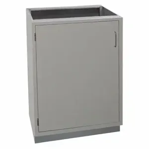 HEMCO 52411 Lab Cabinet, Stationary, 35 Inch Size Ht, 24 Inch Size Width, 22 Inch Size Dp, Silver Gray | CR3WBW 410P04