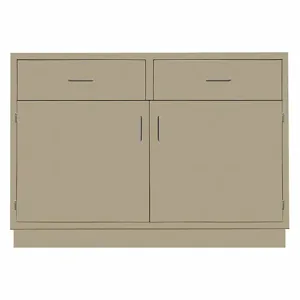 HEMCO 71064 Lab Cabinet, 2 Drawer/2 Door, 35 1/4 Inch Height, 48 Inch Width, 22 Inch Size Dp | CR3WCH 45H876