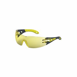 HEXARMOR 11-10005-02 Safety Glasses, Wraparound Frame, Frameless, Gray/Yellow, Gray, M Eyewear Size, Unisex | CR3YZH 269R38