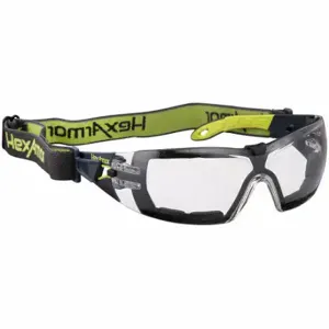 HEXARMOR 11-12002-05 Safety Glasses, Anti-Fog, Eye Socket Foam Lining, Wraparound Frame, Frameless, Gray, Gray | CR3YYY 269R45