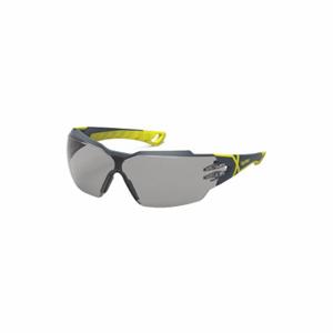 HEXARMOR 11-13003-02 Safety Glasses, Wraparound Frame, Half-Frame, Gray, Gray/Yellow, Gray, Unisex | CR3YZP 623L75