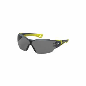 HEXARMOR 11-13004-02 Safety Glasses, Wraparound Frame, Half-Frame, Gray, Gray/Yellow, Gray, Unisex, Bayonet | CR3ZAA 623L76