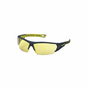 HEXARMOR 11-14002-02 Safety Glasses, Wraparound Frame, Half-Frame, Gray/Yellow, Gray, Universal Eyewear Size | CR3YZV 623L78