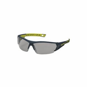 HEXARMOR 11-14003-02 Safety Glasses, Wraparound Frame, Half-Frame, Gray, Gray/Yellow, Gray, Unisex, Straight | CR3YZQ 623L79