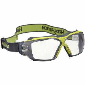 HEXARMOR 11-23001-04 Safety Glasses, Anti-Fog /Anti-Scratch, Ansi Dust/Splash Rating D3/D4, Non-Vented, Clear | CR3YXP 54YE27