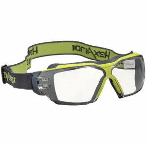 HEXARMOR 11-23001-04 Safety Glasses, Anti-Fog /Anti-Scratch, Ansi Dust/Splash Rating D3/D4, Non-Vented, Clear | CR3YXP 54YE27