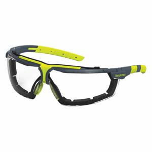 HEXARMOR 11-25001-02 Safety Glasses, Wraparound Frame, Half-Frame, Charcoal, Charcoal, Universal Eyewear Size | CR3YZL 61HZ51