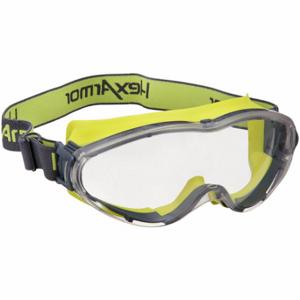 HEXARMOR 12-10001-02 Safety Glasses, Anti-Fog /Anti-Scratch, Ansi Dust/Splash Rating D3/D4, Indirect, Clear | CR3YXM 623M01