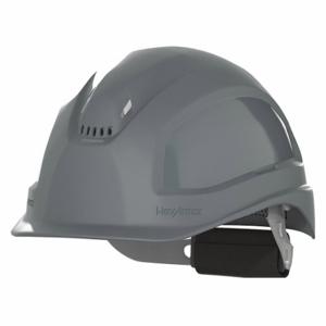 HEXARMOR 16-11006 Schutzhelm, Kopfschutz mit vorderer Krempe, Ansi-Klassifizierung Typ 1, Klasse C, Grau | CR3XCP 60MF65