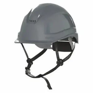 HEXARMOR 16-14006 Safety Helmet, Front Brim Head Protection, Ansi Classification Type 1, Class C, Gray | CR3XCN 60MF71