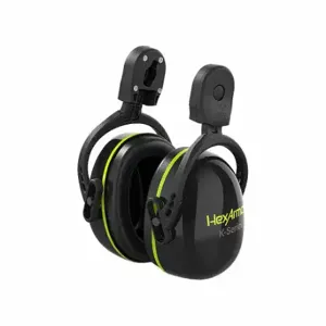 HEXARMOR 17-17002 Earmuffs, Hard Hat-Mounted Earmuff, Passive, 25 Db Nrr, Dielectric, Black, 1 Pr | CR3YAA 61UT63