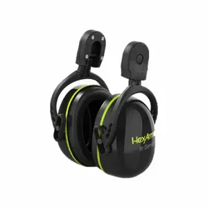 HEXARMOR 17-18002 Earmuffs, Hard Hat-Mounted Earmuff, Passive, 24 Db Nrr, Dielectric, Black, 1 Pr | CR3XZZ 61UT64