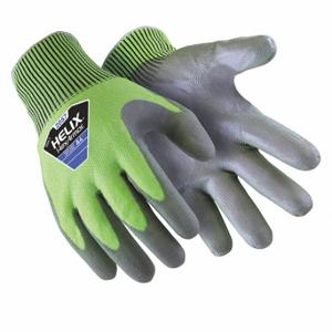 HEXARMOR 2057-XXL (11) Knit Gloves, Size 2XL, ANSI Cut Level A4, Palm, Dipped, Polyurethane, Smooth, Green | CR3YAW 60MM84