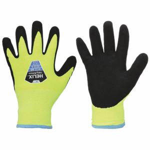 HEXARMOR 2077-XXL (11) Coated Glove, 2XL, Nitrile, Acrylic, Sandy, Lime, 1 Pair | CR3XEL 54WH83