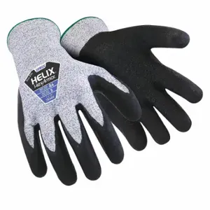 HEXARMOR 2086X-L (9) Knit Gloves, Size L, ANSI Cut Level A4, Palm, Dipped, Latex, HPPE, Rough, 1 Pair | CR3YBX 60MM51