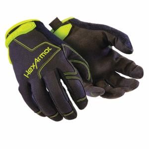 HEXARMOR 2132-L (9) Mechanics Gloves, Size L, Mechanics Glove, Full Finger, Synthetic Leather, Tan, 1 Pair | CT4BZL 60MN75