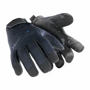 HEXARMOR 2134-XXL (11) Safety Gloves, Neoprene, Silicone/Synthetic Leather, Cotton, Blue/Black, 2Xl, 1 Pair | CR3XXB 786VF1