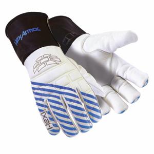 HEXARMOR 2143-L (9) Leather Gloves, Size L, 32 Deg F Min Temp, ANSI Cut Level A3, Premium, Drivers Glove | CT2CDX 60MN42