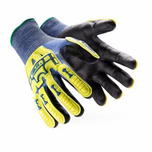 HEXARMOR 3015-XXL (11) Safety Gloves, 2Xl, Ansi Cut Level A2, Ansi Impact Level 2, Palm, Dipped, Blue, 1 Pair | CR3XUT 793PM3
