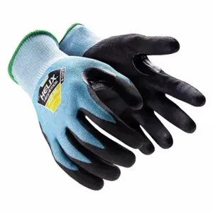 HEXARMOR 3022-XXL (11) Safety Gloves, Knit, A5, 2Xl, Black/Blue, Pr | CR8PAG 783RN3