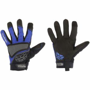 HEXARMOR 4018-XXL (11) Mechaniker-Handschuhe, Größe 2XL, Mechaniker-Handschuh, Kunstleder mit PVC-Griff, Blau, 1 Paar | CR3YWT 1ANG1