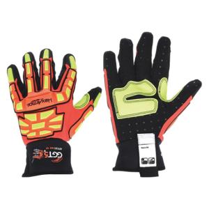 HEXARMOR 4021X-S (7) Mechanikerhandschuhe, Größe S, Riggers-Handschuh, Kunstleder mit PVC-Griff, Handflächenseite, 1 PR | CR3YUE 15U476