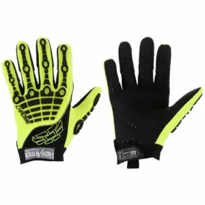 HEXARMOR 4026-XS (6) Mechanics Gloves, XS, Mechanics Glove, Synthetic Leather with PVC Grip, TPR, 1 Pair | CR3YVM 492P37