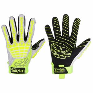 HEXARMOR 4030-L (9) Mechanics Gloves, Size L, Mechanics Glove, Synthetic Leather with PVC Grip, Cotton, 1 Pair | CR3YQT 38XH55
