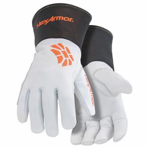 HEXARMOR 4062-M (8) Leather Gloves, Size M, Drivers Glove, Full Leather Leather Coverage, 4 PPE CAT, 1 Pair | CR8RVV 493Z30