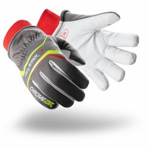 HEXARMOR 4075W-XS (6) Safety Gloves, Grey/Hi-Vis/Red/Wht, Xs, Pr | CR3XWC 801AV2