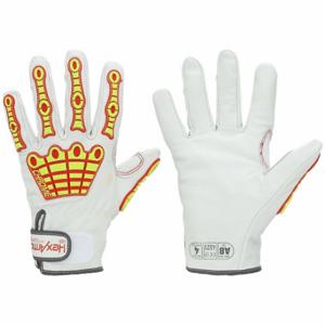 HEXARMOR 4086-XL (10) Leather Gloves, Size XL, 20 Deg F Min Temp, ANSI Cut Level A8, ANSI Impact Level 2, Red | CT2CEH 55CY19