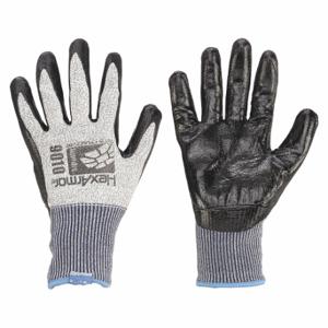 HEXARMOR 9010-L (9) Beschichteter Handschuh, L, Nitril, Grau, 1 Paar | CR3XHG 9XA93
