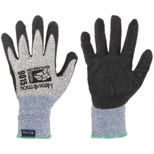 HEXARMOR 9015-L (9) Coated Glove, L, Latex, Gray, 1 Pair | CR3XGZ 54WJ59