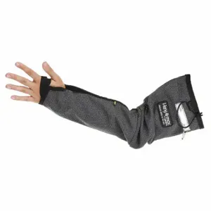 HEXARMOR AS019X-M (8)(R) Cut-Resistant Sleeve, Ansi/Isea Cut Level A7, Black/Gray, Sleeve With Thumbhole | CR3ZBN 18K957